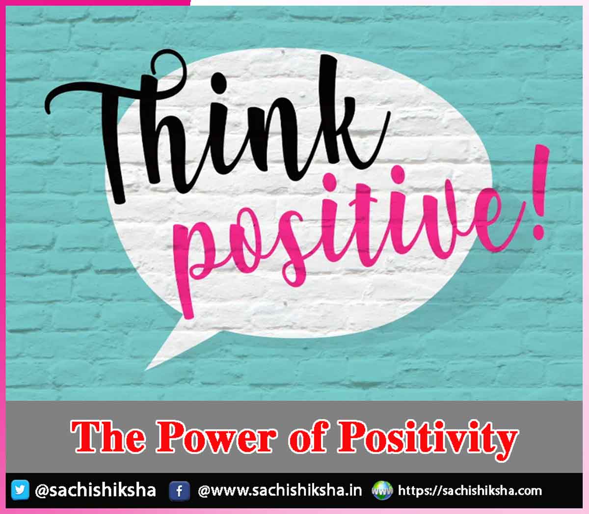 sachishiksha's tweet photo. The Power of Positivity - https://t.co/ipvmHa7WYP https://t.co/tGxbIhadvO