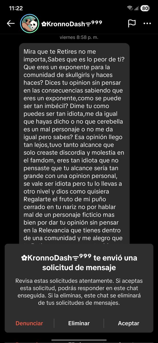FukuaPosting's tweet image. Tiene casi 1 mes que me retire y decides dedicarme media biblia en dm porque te ardió que no me gustará tu personaje favorito. 

"Es que tienes mucha relevancia y creas discordia"

Lo que necesitas es madurar porque no es normal querer meterte a golpes porque alguien opina diff