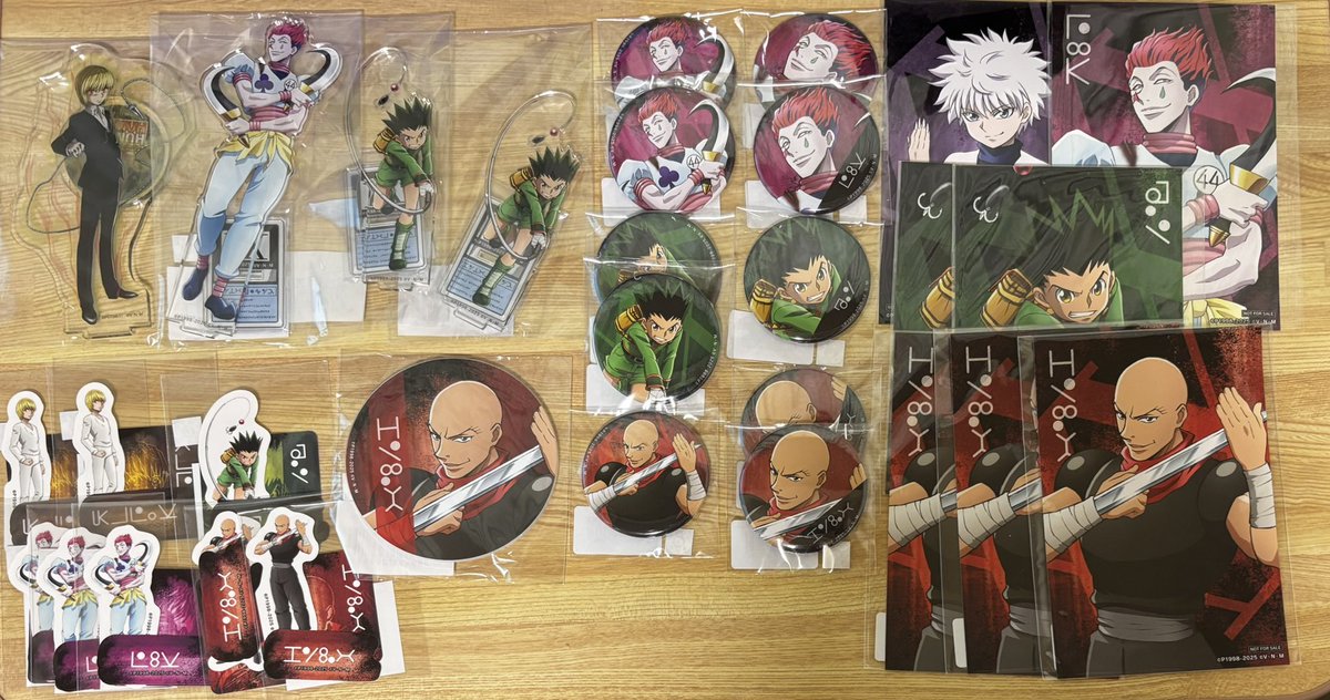 HUNTER×HUNTER WEBくじ6弾 クラピカ レオリオヒソカ ハンゾー HUNTER