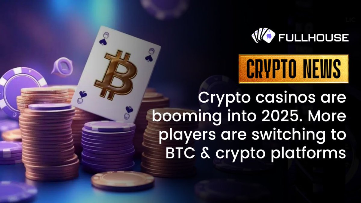 🚨 Crypto casinos are booming into 2025. More players are switching to BTC  & crypto platforms for faster payouts and transparency. Experience  next-level crypto gaming at https://t.co/V7urVQOVuv 🔗  https://t.co/MV6wBywRu1 #CryptoCasino #BTCGaming ...
