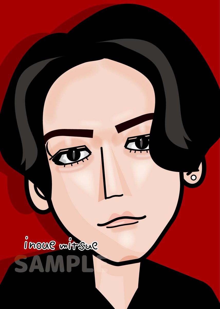 【似顔絵】miuru 🌋世界のイノウエ🌋4/25〜26大阪個展 (@inouemitsue1) / Posts / X