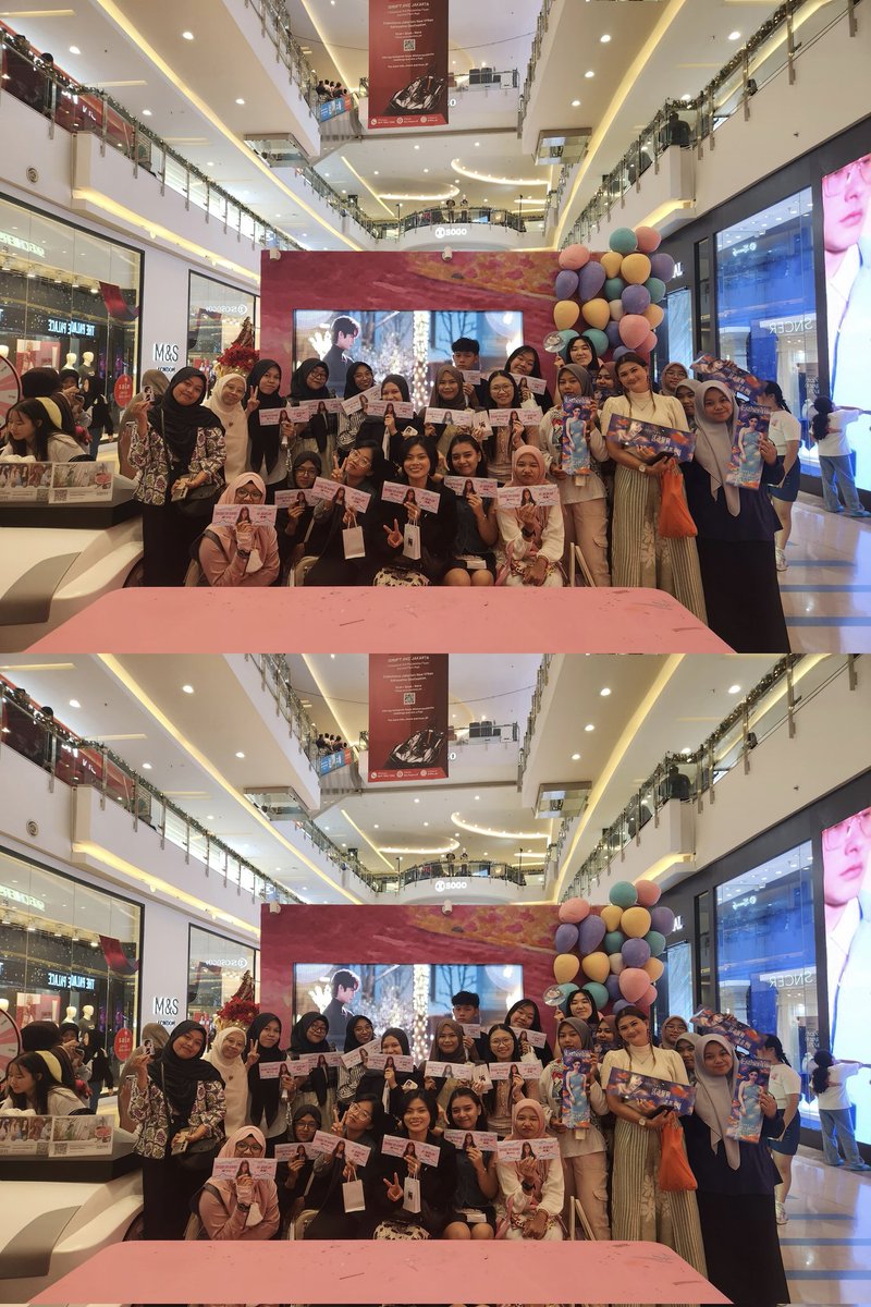 YSXProjectID's tweet image. 04/01/2026 – Kemeriahan Little Pomegranates Indonesia mendukung Yu Shuxin (Jiang Mu) di SPEED AND LOVE x iQIYI Pop Up Store Event di Indonesia 🌸🇮🇩✨

#YuShuxin #EstherYu #虞书欣 #双轨 #SpeedandLove #YushuxinxJiangMu