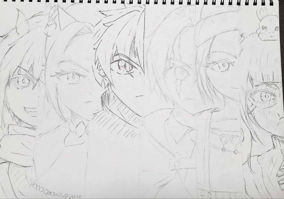 DQX49028264's tweet photo. RPの皆さんを描きました。

ラフ的なもの。
ゼア、セレーナ、竜牙、ムタキチ
ミーユイ、ルナ

 @DQXRP_guins @TreBTE827R30354 @dream97life @miiyui2232 @Gpo14YNfEJdBhxL https://t.co/Zwn9t2uRoZ