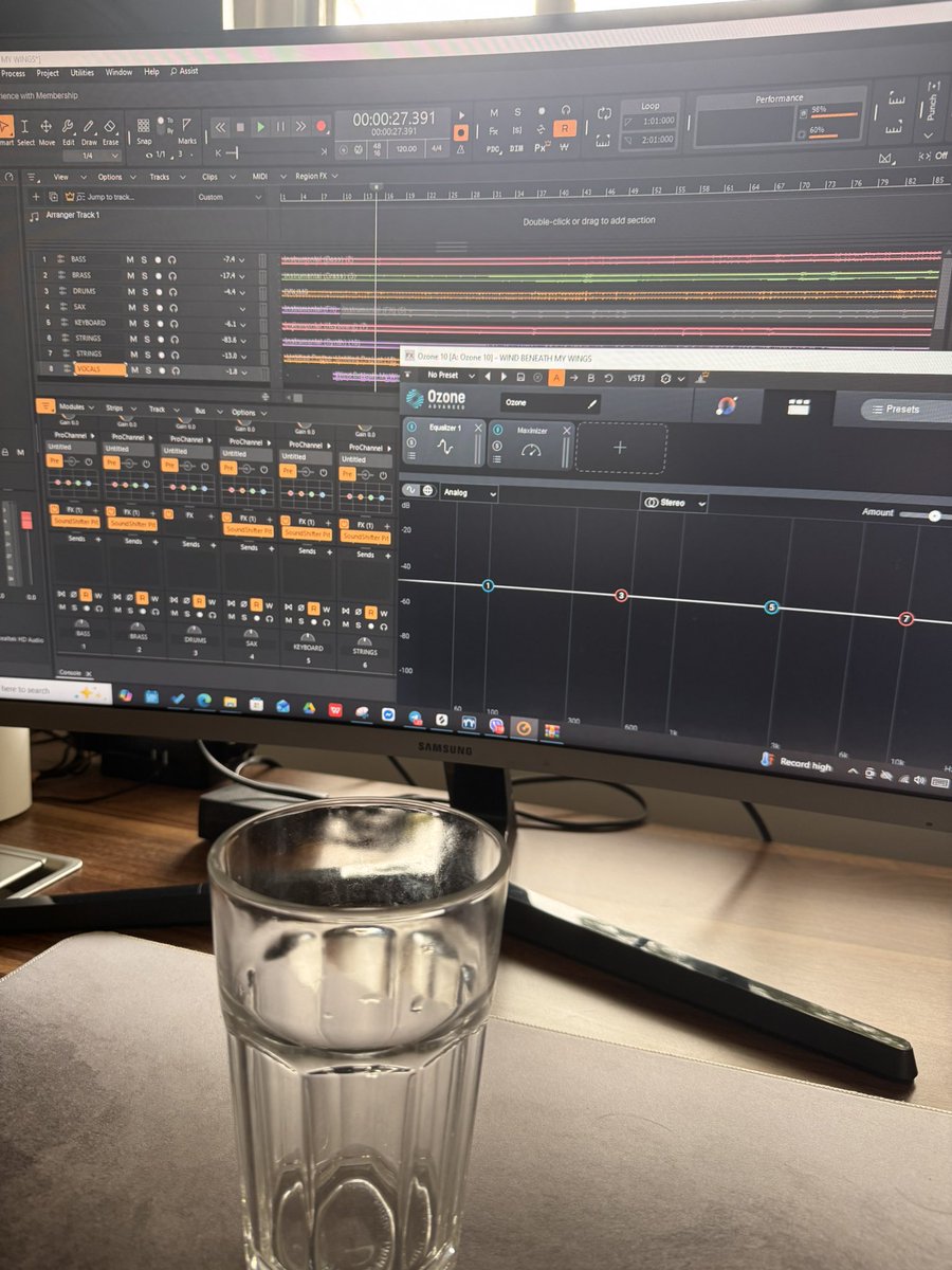 Decided to finish a 12-song arrangement this week for a project.

Started my day at 6:00 AM, diretso agad sa arranging work.
8:00 AM break for exercise, bonding, at breakfast with my wife and son—tapos balik ulit sa trabaho.

Malaking bagay ang paggising nang maaga, pati sa body