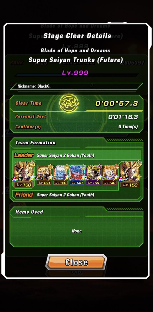 Black_G____'s tweet photo. #45 INT Super Saiyan Trunks (Future) EZA Stage 999 https://t.co/96MWuCmByi