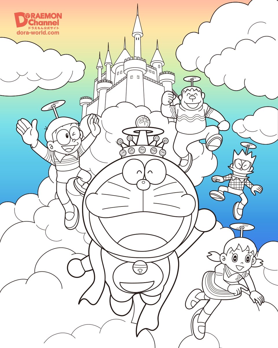 1月の新作ぬりえ配布中！ ＼ 1月のぬりえは 『大長編ドラえもん のび太