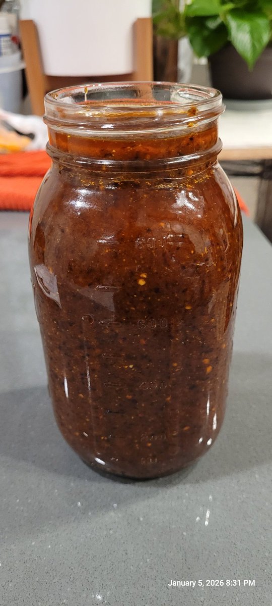 daddy1474's tweet photo. My wife's (the best you will ever have) #chilioil #liquidgold #cantgetenough seriously, it's the best, and we needs some advice/help to get it to the public https://t.co/j4uD80v0mT