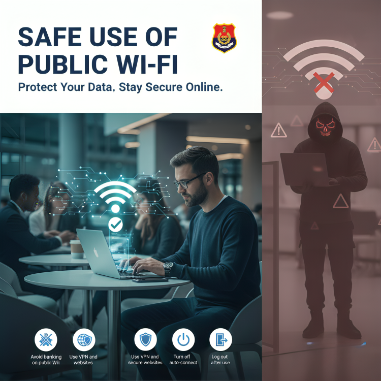 cpamritsar's tweet photo. Public Wi-Fi may seem free, but it puts your data and privacy at risk. Avoid logging into your bank accounts or sharing personal information on public networks. Stay cautious, stay safe.
#StayCyberSafe
#ThinkBeforeYouConnect https://t.co/sDHknTPzhZ