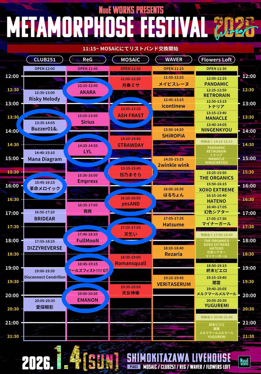 BEMKS_EMANON's tweet image. 2026.01.04 #MetaFes2026 後の
#ありさーず新年会
スタートは皆、別々のフロアからスタートも、最後は同じフロアに集合‼️
EMANONを観終わった後に、気心知れた大好きな仲間と新年会🍻
この時間が宝物💎✨️
ライブ始めお疲れ様でした〜🙌

#ありさーず
#佐藤有紗
@sato_arisa_drum