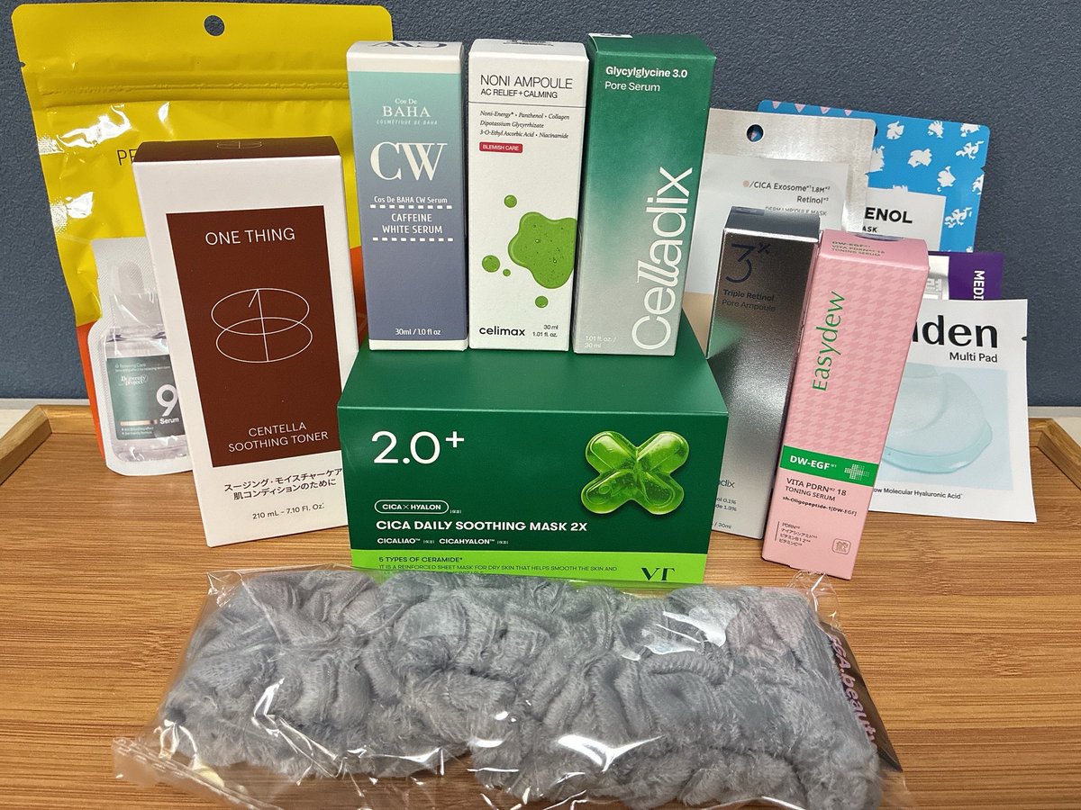 エガちゃんの福袋届いた❕ おまけ6点とヘアバンドも入ってて大当たり