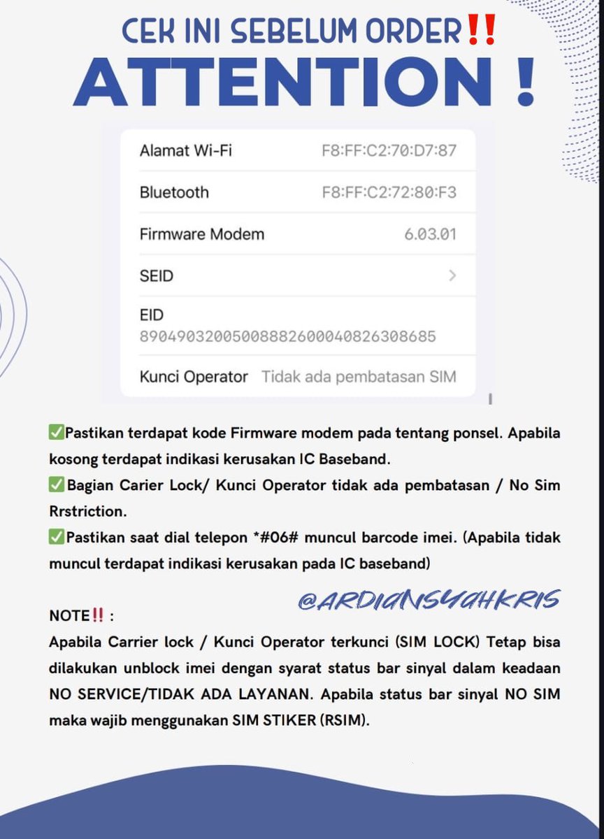 havyoc's tweet image. attention! Attention
unblock imei
#zonauang #zonajajan