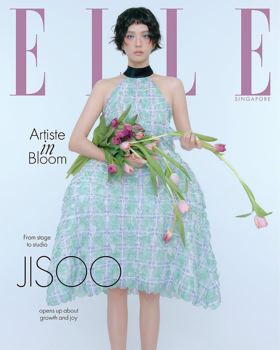 JISOO graces the cover of ELLE Malaysia, Thailand, and Singapore January 2026 issues for Christian #Dior. She extends her record as the K-pop Idol with the most magazine covers (176 solo covers across all formats).