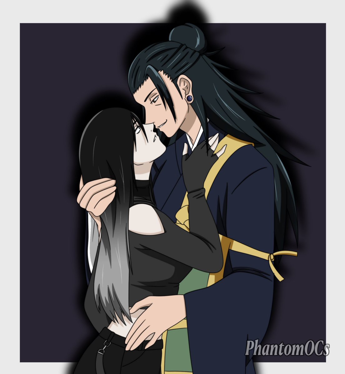 PhantomOCs's tweet photo. HAPPY 2026 HERES SOME SUGUKASU FOR YA 💚 I’ve been wanting to draw more OC content, and if im not thinking about Alucard and Lily I’m thinking about Suguru Geto and Kasumi Asahi 😍 here’s to more content this year! #kasumiasahi #jjkoc #sugurugetoxoc #jujutsukaisenoc #ocxcanon https://t.co/mFhBpjKz2w