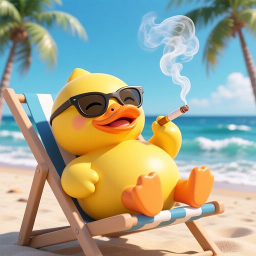 Therealboogi's tweet image. Gm CT🚬
When life's a beach but you're still the chillest duck around😎. Who needs worries?
@aigram_official 
The $10k meme war is on
Visit 👉t.me/AIgram_bot_bot…
#Aigram #memewar