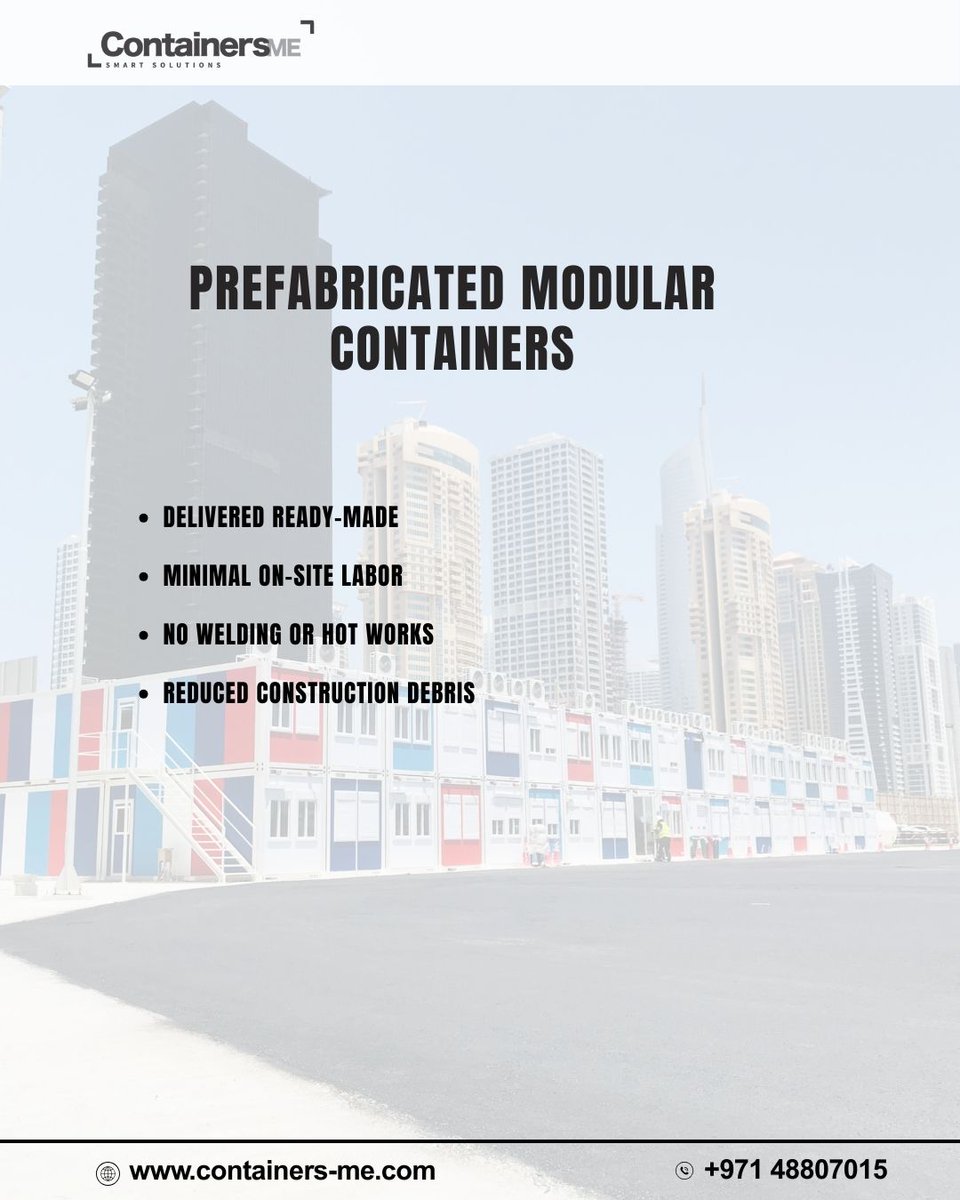 Containers_me's tweet image. Why Are Modular Containers Ideal for High-Security Areas?

Prefabricated units arrive ready-made, reducing on-site labor, welding, sparks, and debris. This makes them safer and more compliant for oil refineries, airports, and other high-security zones.

#modularcontainers #prefab