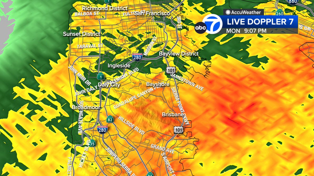 SandhyaABC7's tweet image. Good soaking for San Francisco &amp;amp; parts of east bay right now!  Here's how much has rain has fallen so far last 24-hours.  #ABC7now #SanFrancisco #BayArea #CAwx