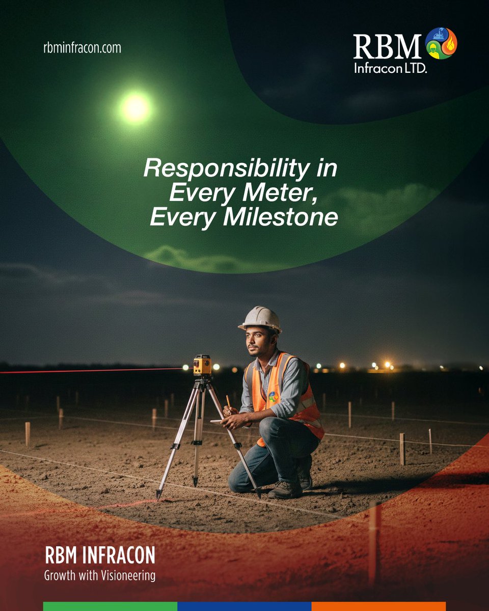 RBMInfraconltd's tweet photo. At RBM INFRACON, every plan, brick, and decision reflects integrity, safety, and lasting value,building not just structures, but strong communities and futures that endure.
#RBMInfracon #BuildingWithIntegrity #FutureReadyInfrastructure
#QualityThatLasts #SafeAndStrong https://t.co/u7xPmfb8hp
