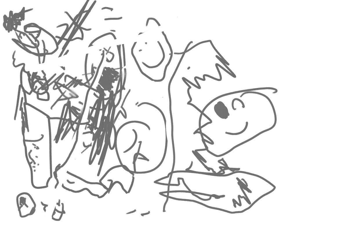 年明けに姪ちゃんたちとちいかわを描いていたキャンバスが残ってたので共有いたします 