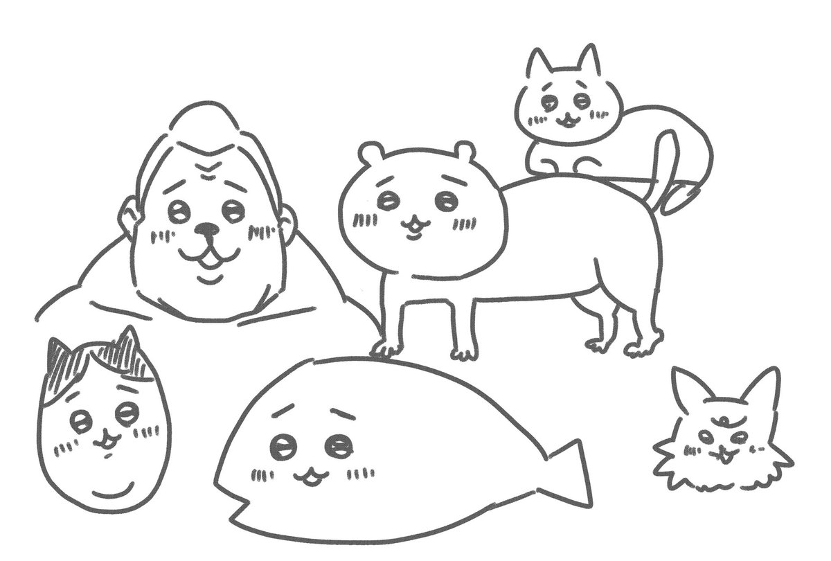 年明けに姪ちゃんたちとちいかわを描いていたキャンバスが残ってたので共有いたします 