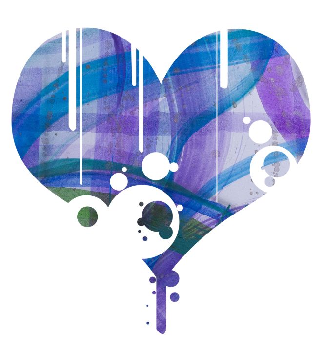 fredodle's tweet photo. Art of the Day! "Blue&amp;purple heart". Buy at: https://t.co/lJ8hRUzzev https://t.co/cJCcmIfpYr