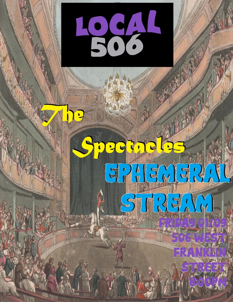 The biggest show in the Triangle returns to Local 506 with Ephemeral Stream THIS Friday 01/09...New ticket link just added!!!

local506.com/event/the-spec…