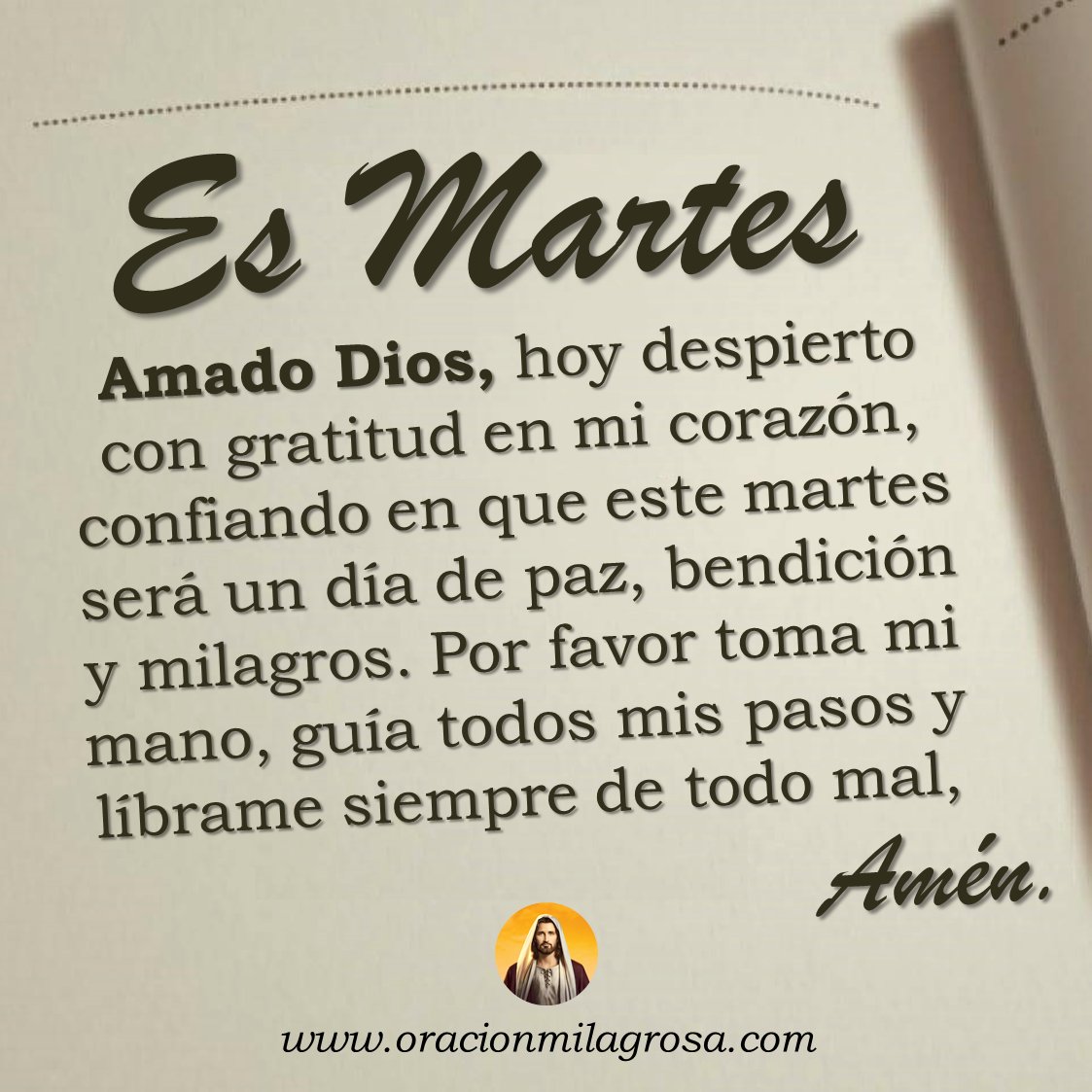 Oración para hoy martes 6 de enero 👉 youtu.be/R9JQYIV1aEA ✨