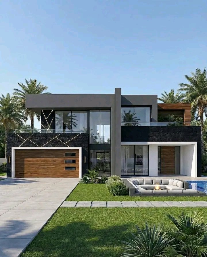 Which entrance do you prefer: The illuminated stairs or the sleek white frame?