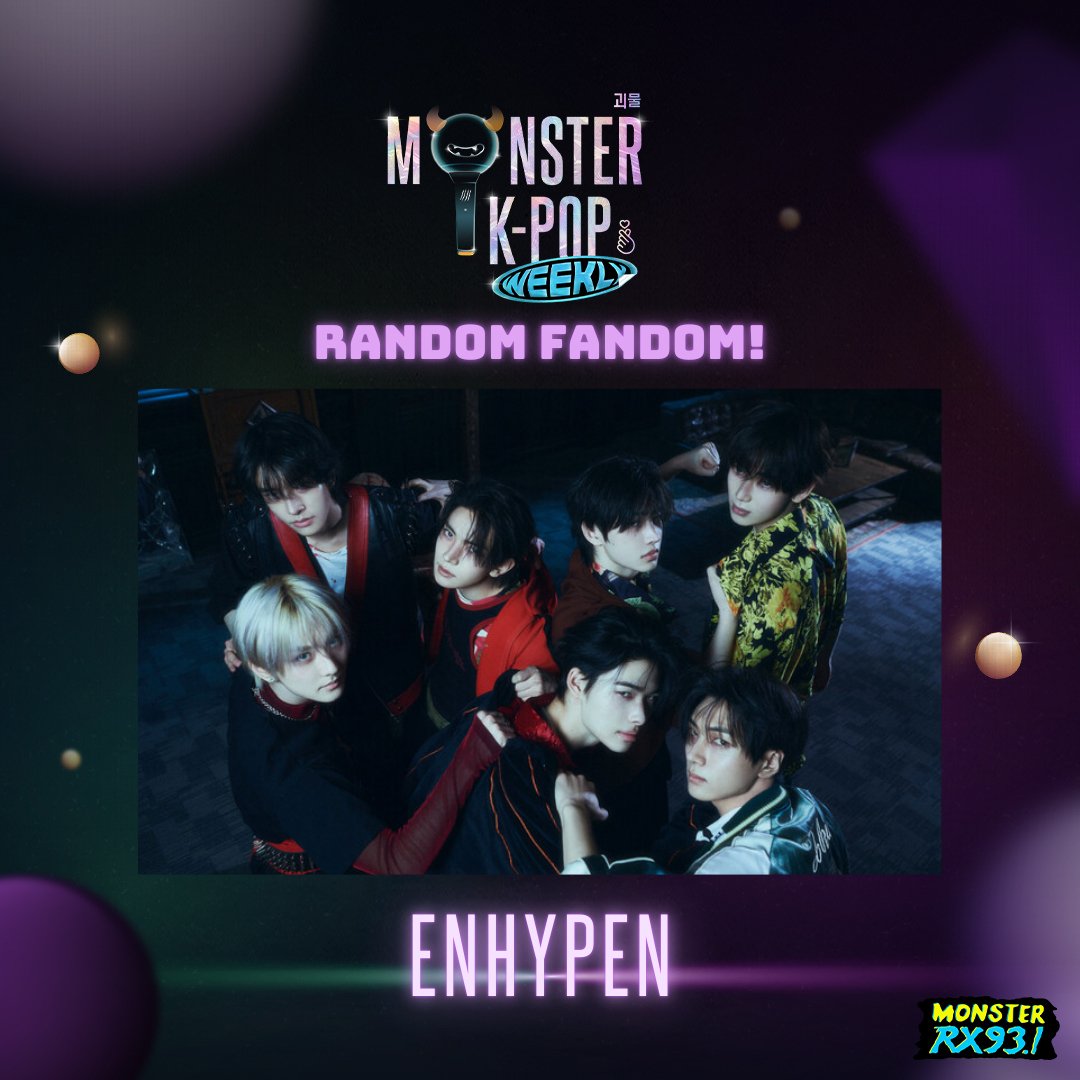 RX931's tweet photo. It’s you and ENHYPEN in this world as they dominate #RandomFandom with their upcoming comeback! 🧡

#ENGENE! Share your no doubt moments with #ENHYPEN ⭐️

We’re ready to one, two, connect this Saturday on #MonsterKPopWeekly from 6PM - 10PM 🎶 #RX931 #IAmAMonster https://t.co/Sv4kpjSjcY