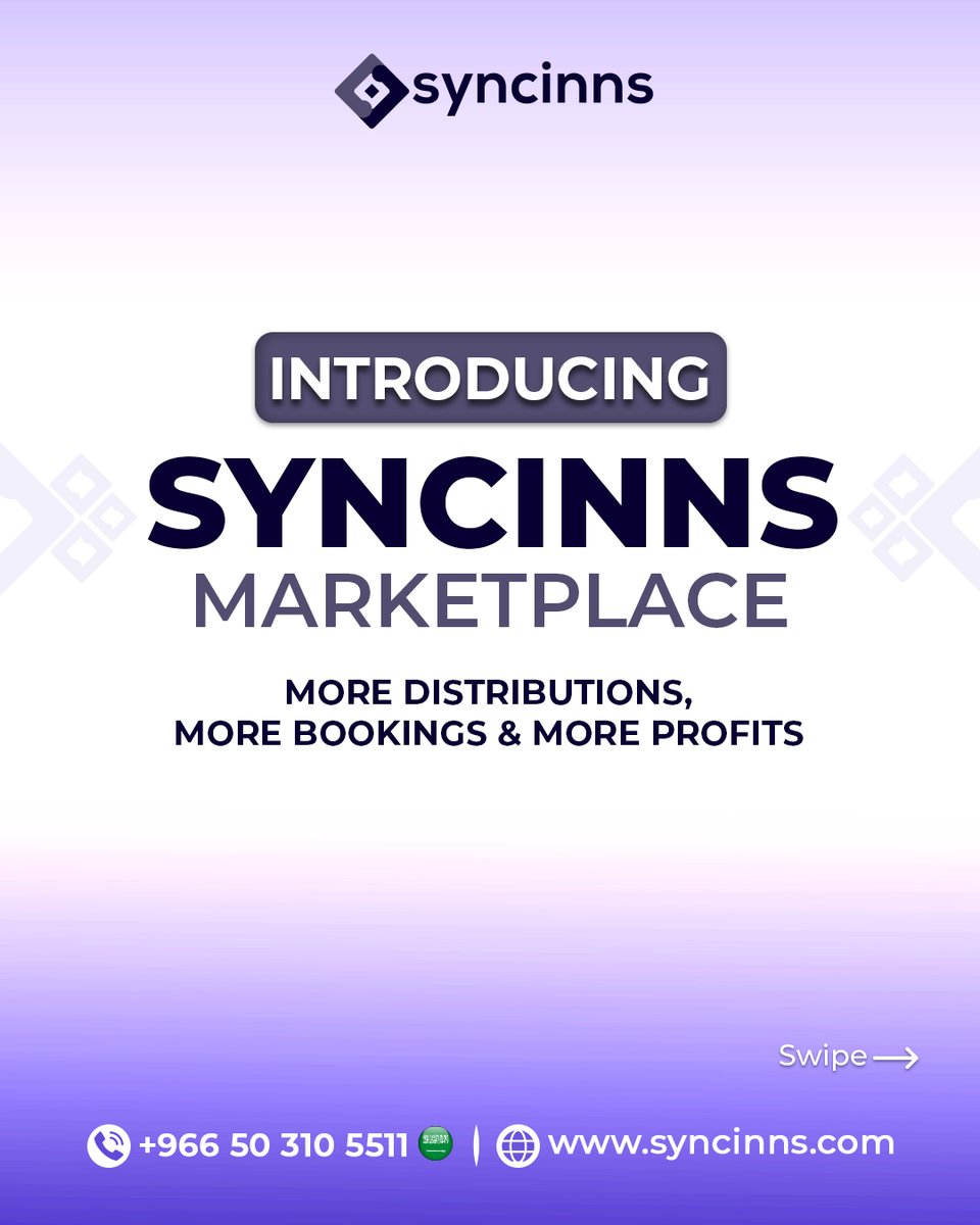 syncinns's tweet photo. Unused rooms?

Turn them into profit.

Meet Syncinns Marketplace with instant listings, real-time sales, and smarter rate control.

#HotelRevenueGrowth #HospitalityInnovation #HotelTech #RoomInventory #PMSsoftware #SmartHotels #Syncinns https://t.co/fLBIlPOePF