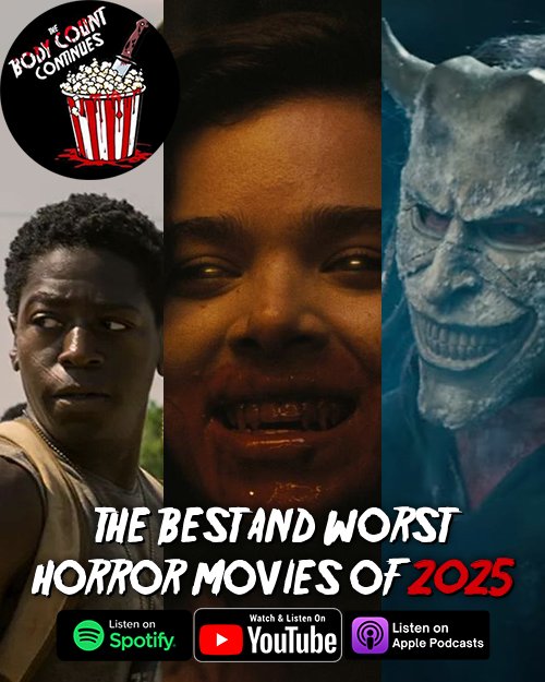 tbccpodcast's tweet image. For our first episode of the new year, we're looking back at the highs and lows of 2025 horror. Hot takes abound.

Available to stream now! 🍿
