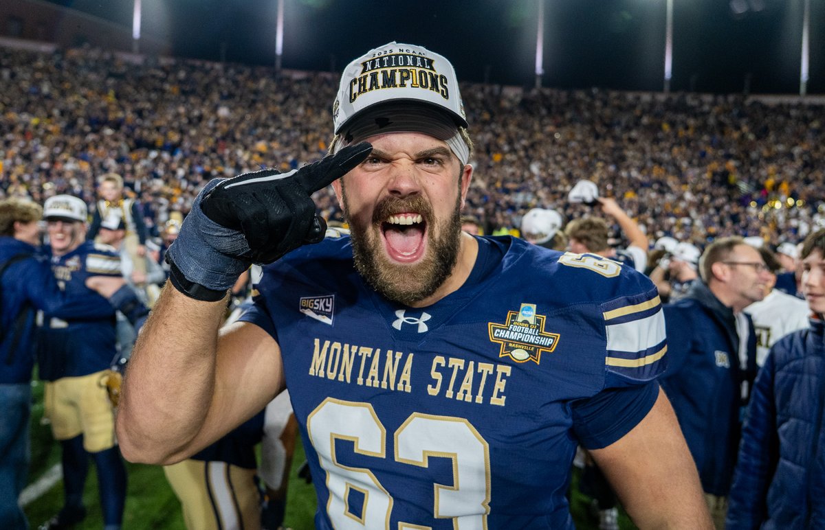 The champions of the FCS: The Montana State Bobcats 🏆

Some of my favorites from an emotional scene on the field after a wild overtime victory over Illinois State 📸

<a href="/montanasports/">Montana Sports</a>