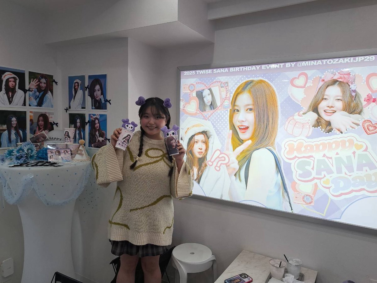 先月、サナちゃんのお誕生日をお祝いしにセンイルカフェに行ってきたよ