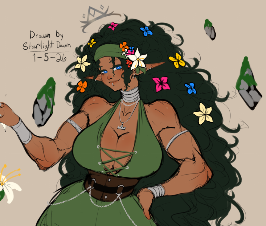 StarlightDawn1_'s tweet photo. Element: Earth🌳
I thought the flowers would look nice.

#fyp #art #conceptart #digitalart #digitaldrawing #illustration #drawing #characterdesign #digitalillustration #clipstudiopaint #drawing #drawingpractice https://t.co/kDgB96Oj27