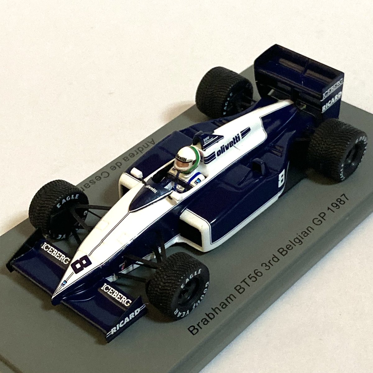 スパーク1/43 ブラバム BT56 #8 ベルギーGP1987 A.チェザリス Amazon | ☆ スパーク 1/43 ブラバム BT56 F1 1987 ベルギーGP 3位 #8