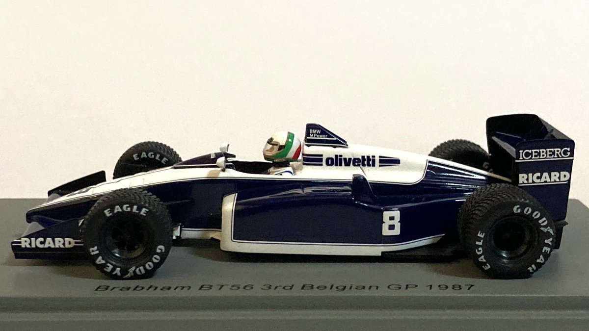 スパーク1/43 ブラバム BT56 #8 ベルギーGP1987 A.チェザリス スパーク 1/43 ブラバム BT56 No.8 1987 F1 ベルギーGP 3位 A-de