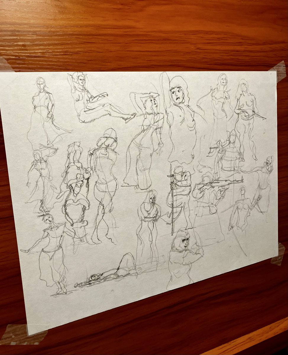 nomadicsketcher's tweet photo. 1-minute Gesture Drawing practice to end the night  01/5-6/2026 10:59 - 12:15   #gesturedrawing #practice #art https://t.co/F7YpzWpMg9