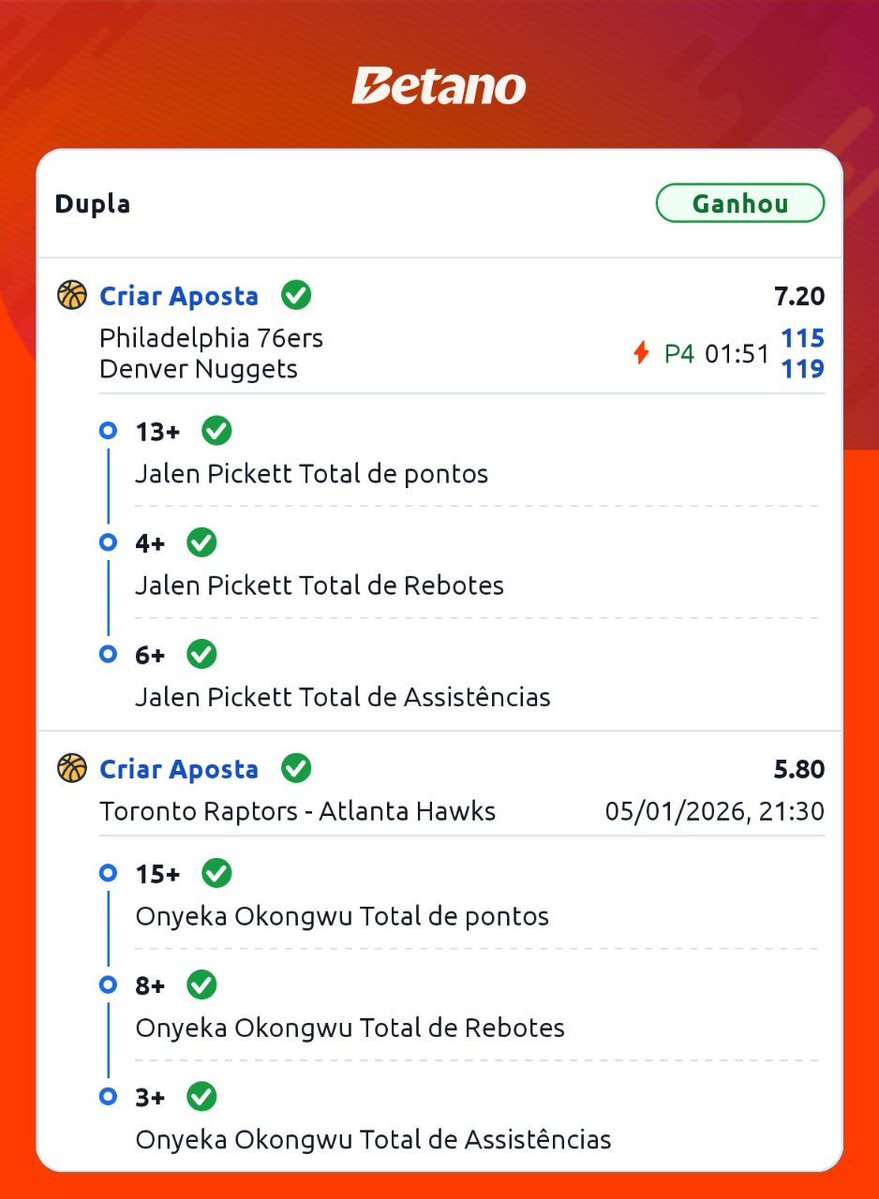 AlmiranteBets's tweet image. 2 ODDs 41 batidas 🏀🤑🔥

Quem tá comigo, tá lucrando.
Quem não tá… assiste. 👀⚓