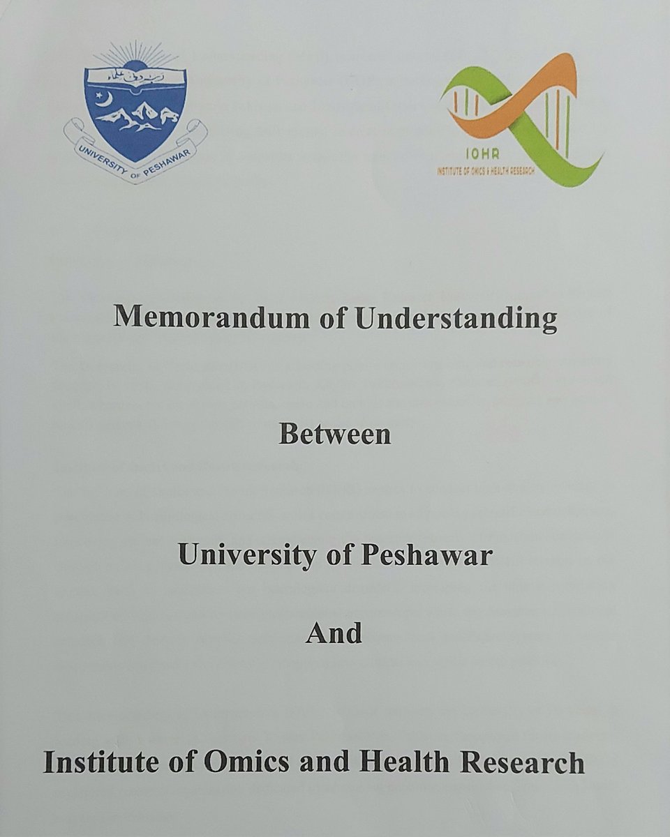 iohrcompk's tweet photo. Memorandum of Understanding has been signed between the University of Peshawar and IOHR to collaborate on the Youth Mental Health Research Study - GEMPAK.  
This partnership marks a significant step toward understanding &amp; supporting the mental well-being of our younger generation https://t.co/FglSRf3PJT