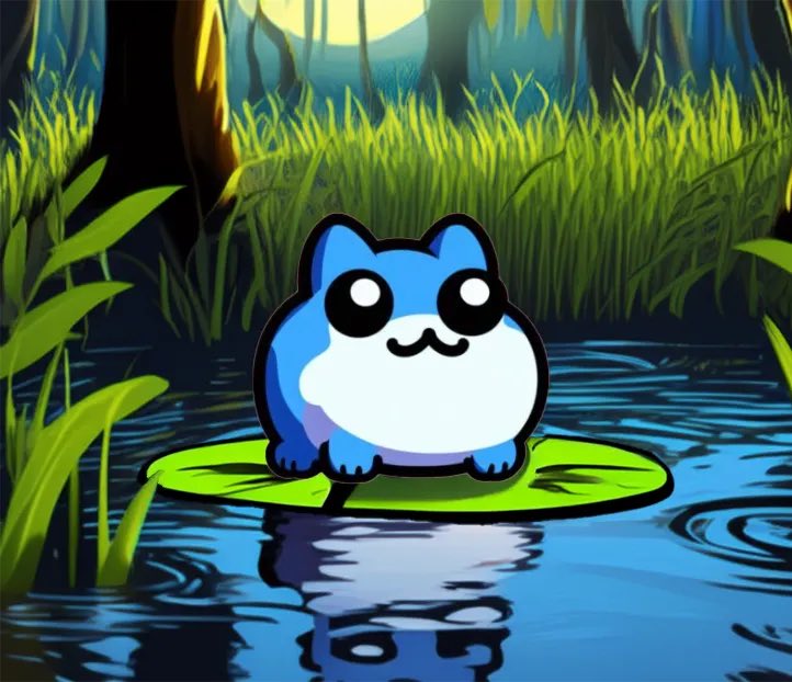 🌱🔵🌳🌀🌱🔵🌳🌀🌱🔵🌳🌀
ToadGang Community Art Showcase✨
Day ~ 156 #ToadGangArt 🖼️ 

“The pond is REAL 

Study frog life”

$toby 🔵 $patience 🔺 $taboshi 🍃
all on <a href="/base/">Base</a> 🟦

Official Lore 📜:
toadgod.xyz

ToadGang Artist 🎨: <a href="/Heyblinken1/">Heyblinken</a>