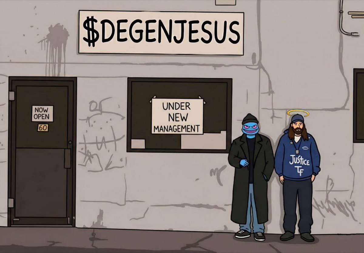 The CTO is complete
The foundation is built
Now it is time

God candle incoming 🕯️
Show faith
You have been warned

$DEGENJESUS 
0xA19Ed71D4BD17dA3B9d09C3B2DA41a6d6040c5Af

<a href="/Kurtonbase_/">Kurt</a>