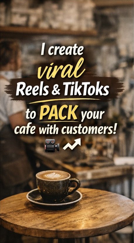 shamsheerrrr's tweet photo. Cafe owners! ☕
Want more customers from your Instagram &amp; TikTok videos?
I can make 5 short Reels/TikTok videos for your cafe in 48 hours → RM1,000
DM me for a free demo video today! 🎥 https://t.co/QC1CzELhnQ