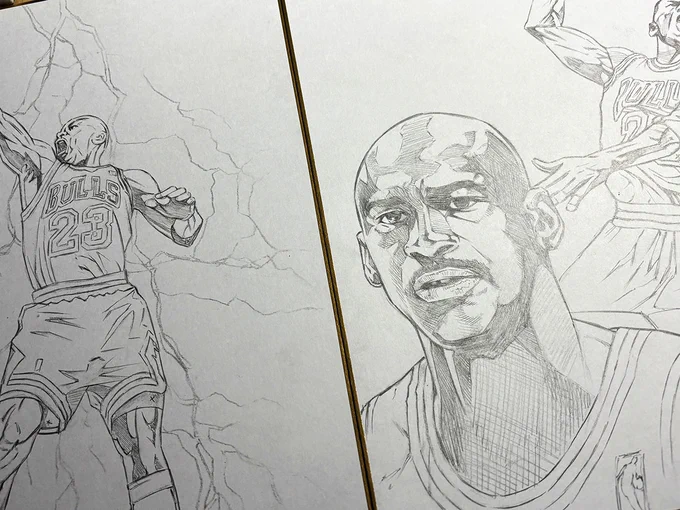 久々のMJ(下描き)
  #コミッション #NBASTORY #コミコン 