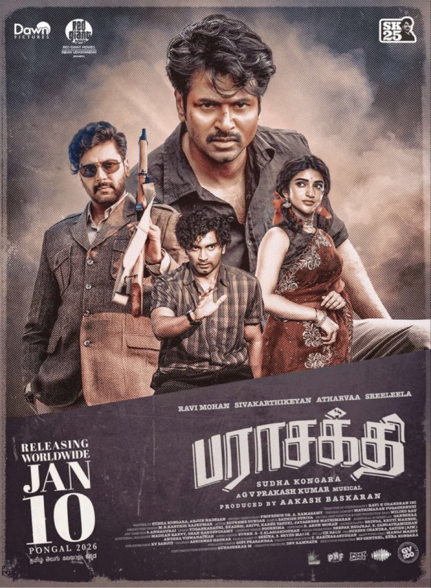 #Parasakthi - January 10 in Theatres 🙏🏻
