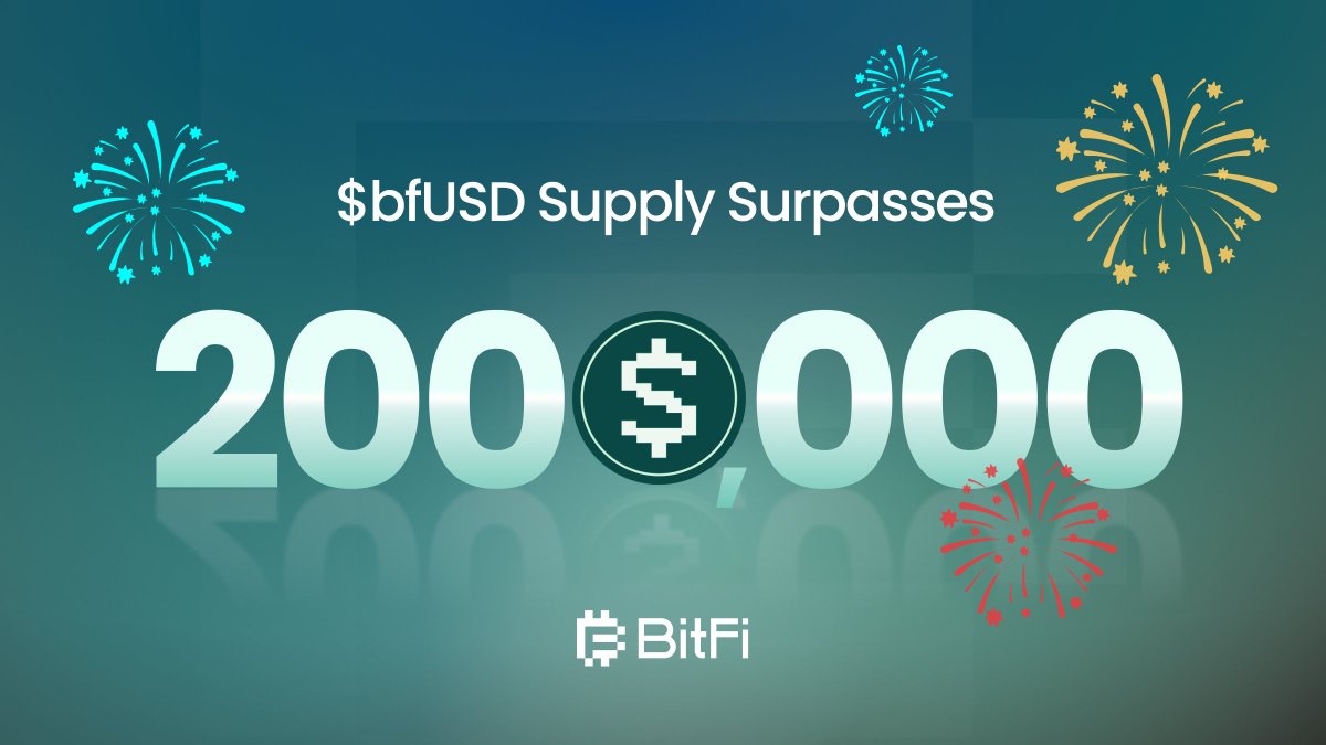 bfUSD supply surpasses 2000000! building trust through real on-chain demand  from zero to 2M, momentum speaks Usage grows, the ecosystem strengthens  Step by step, $bfUSD scales forward Driven by CeDeFi, the journey