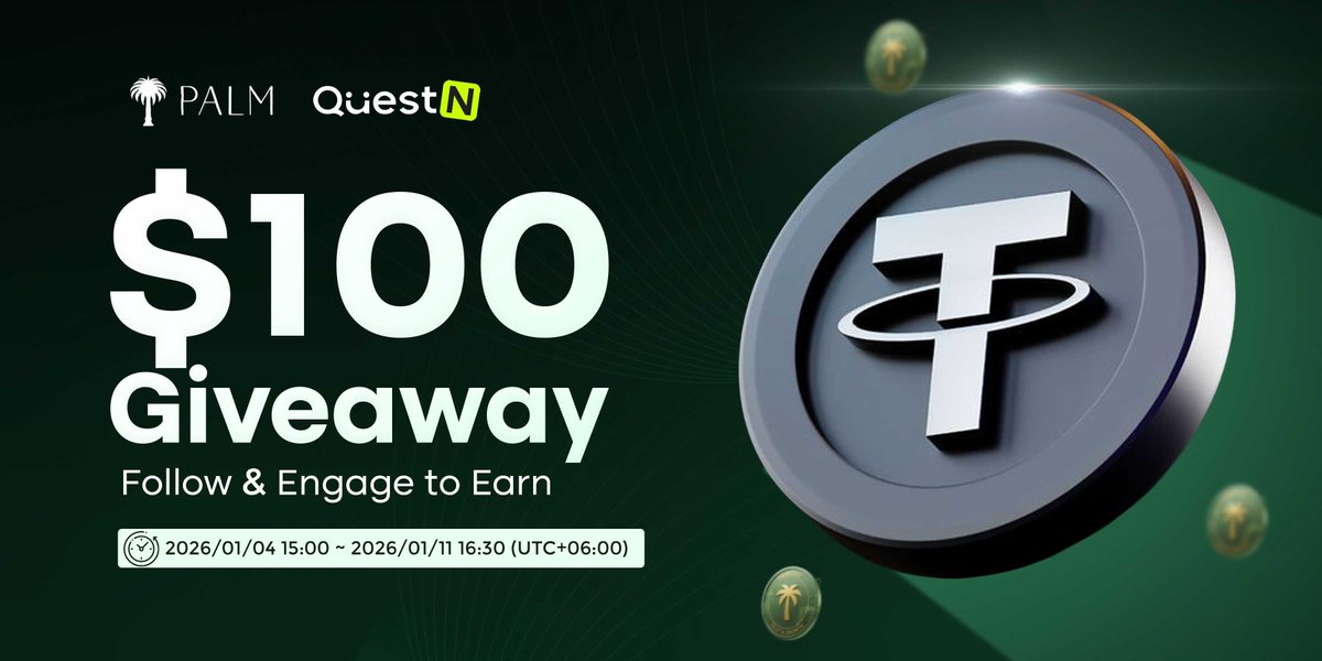 JihadWeb3's tweet photo. PalmUSD $100 Community Giveaway – Follow & Engage to Earn (just a test campaign, big one is on the way).

Link:
https://t.co/RGu9cATm2m

#stablecoin #Giveaway #palmUSD #PUSD $PUSD