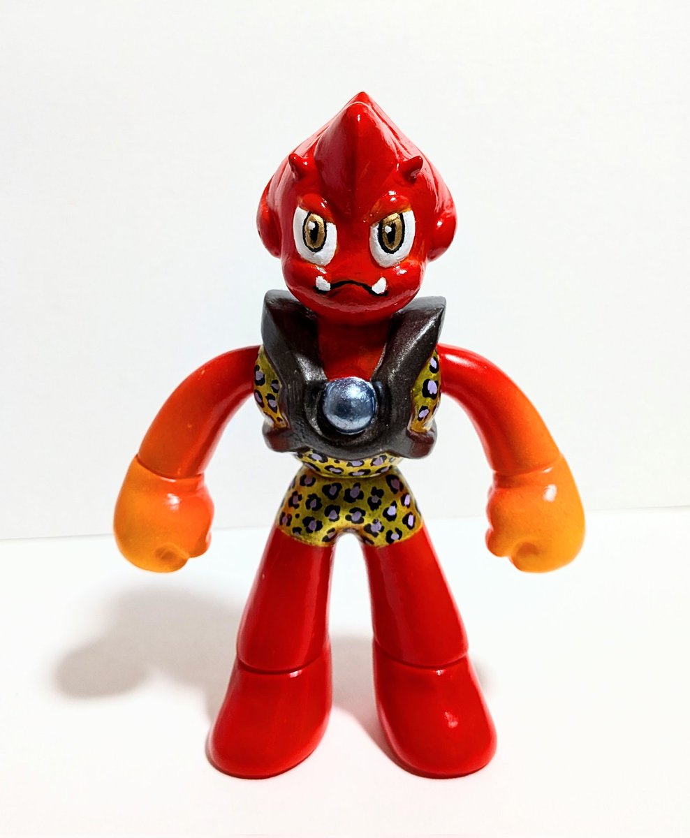 松村魂オリジナルソフビ「地球の化身イーラス」のカスタム作品『赤鬼