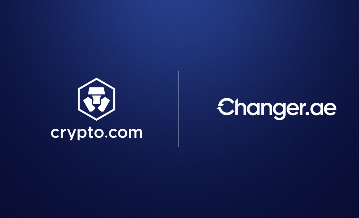 cryptocom's tweet image. Crypto.com is partnering with @Changer_ae, a secure and trusted digital asset custody provider, to expand access to regulated services in the UAE. 

By combining ’s global infrastructure with Changer’s local market expertise, the collaboration…