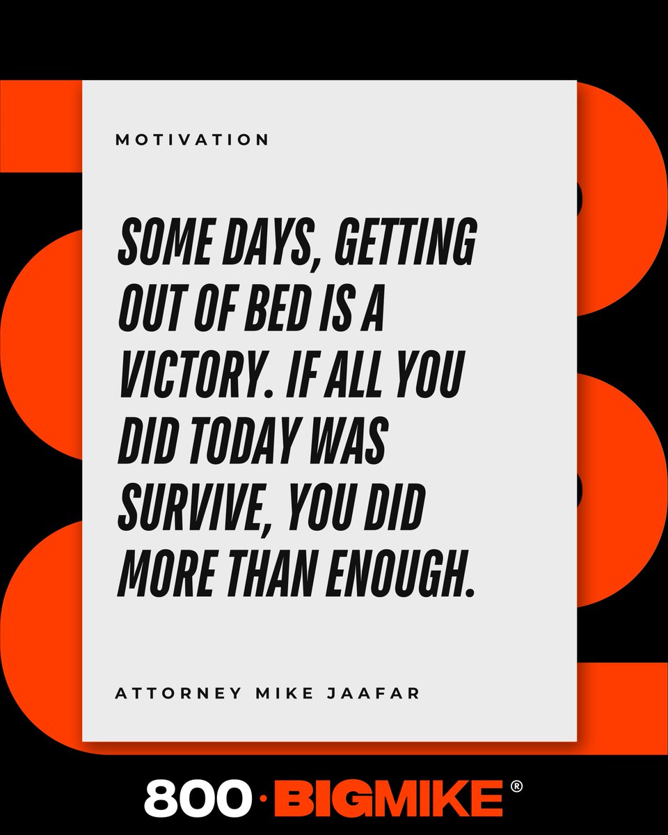 Not every victory looks big and that’s okay. Showing up, even on the hardest days, still counts. Give yourself credit.

800BIGMIKE.COM | 800-BIGMIKE®

#quoteoftheday #motivation #800bigmike #bigcasemike