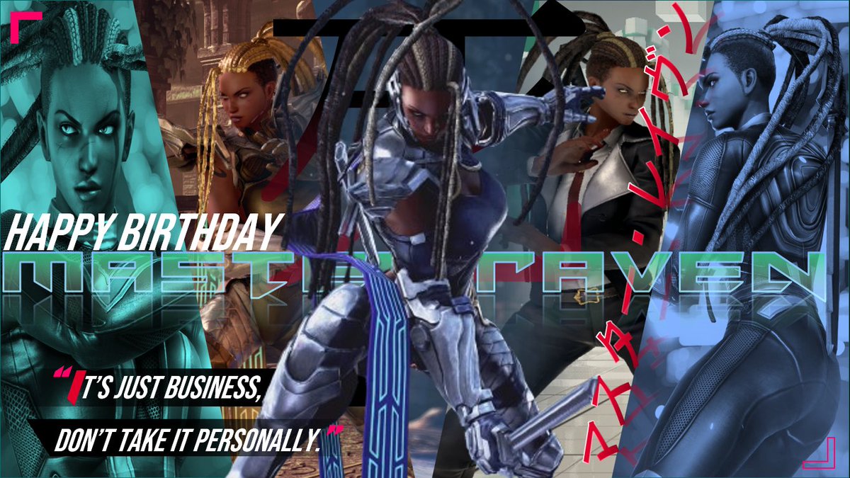 RaveCave5's tweet photo. 死 | 🥷🏾It's Master Raven's Birthday again! | 死

[I played around and made this😋]
#TEKKEN8 #TEKKEN #BringBackMaven #MasterRaven https://t.co/XW6CiXpRRf