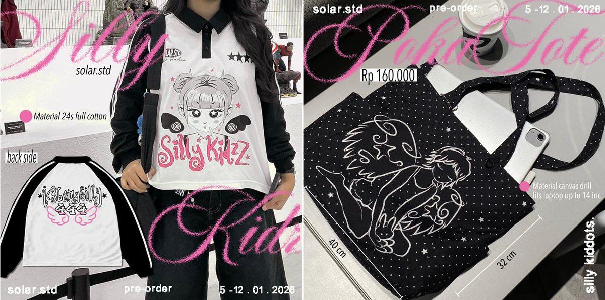 stuffsite's tweet image. sells! hii! ✋🏻 interest check ⭐️

We are going to OPEN preOrder SiLLy KiddOts!! tshirt and totebag👀

Please drop ur @ if you’re interest 🧤 [ solar_std ]